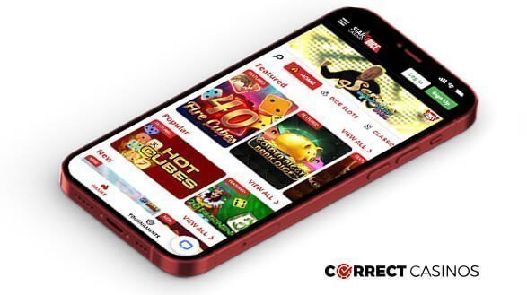 StarCasinoDice Casino Mobile Version
