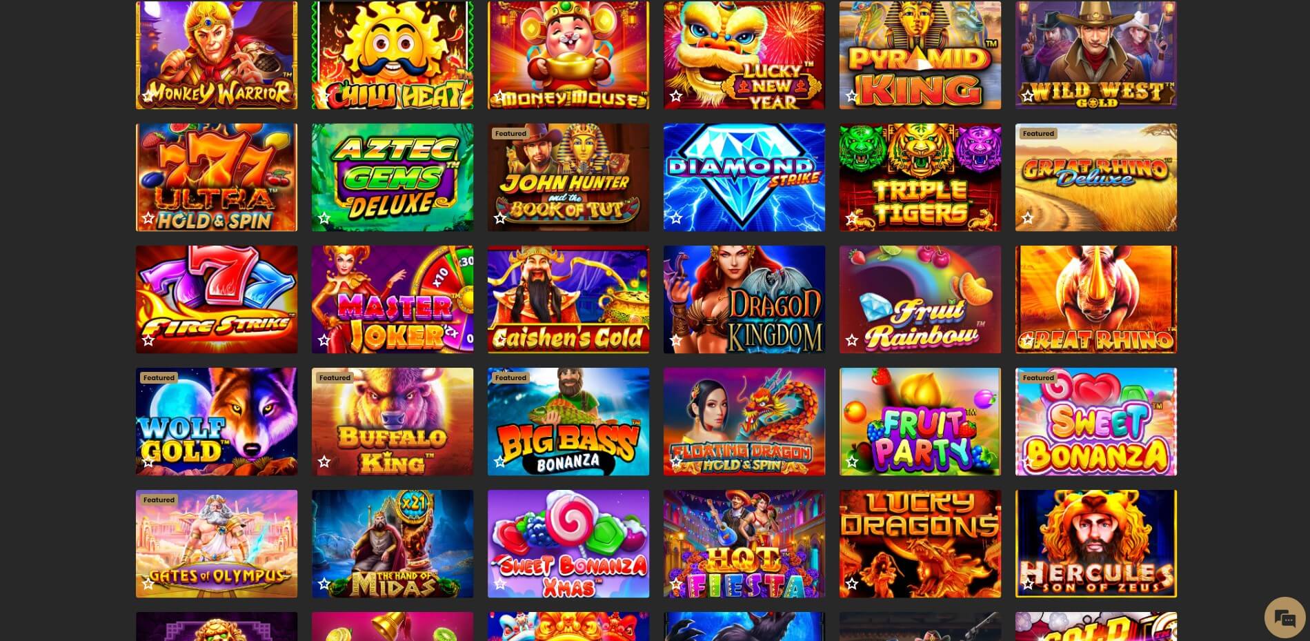 SuperbBet Casino Games