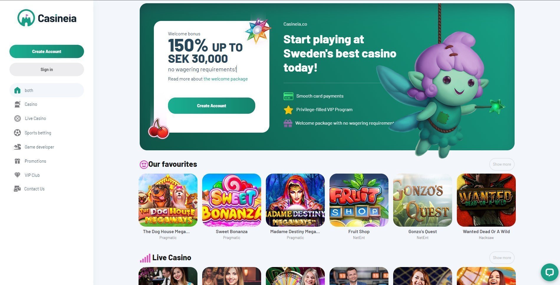 Casineia Casino Review