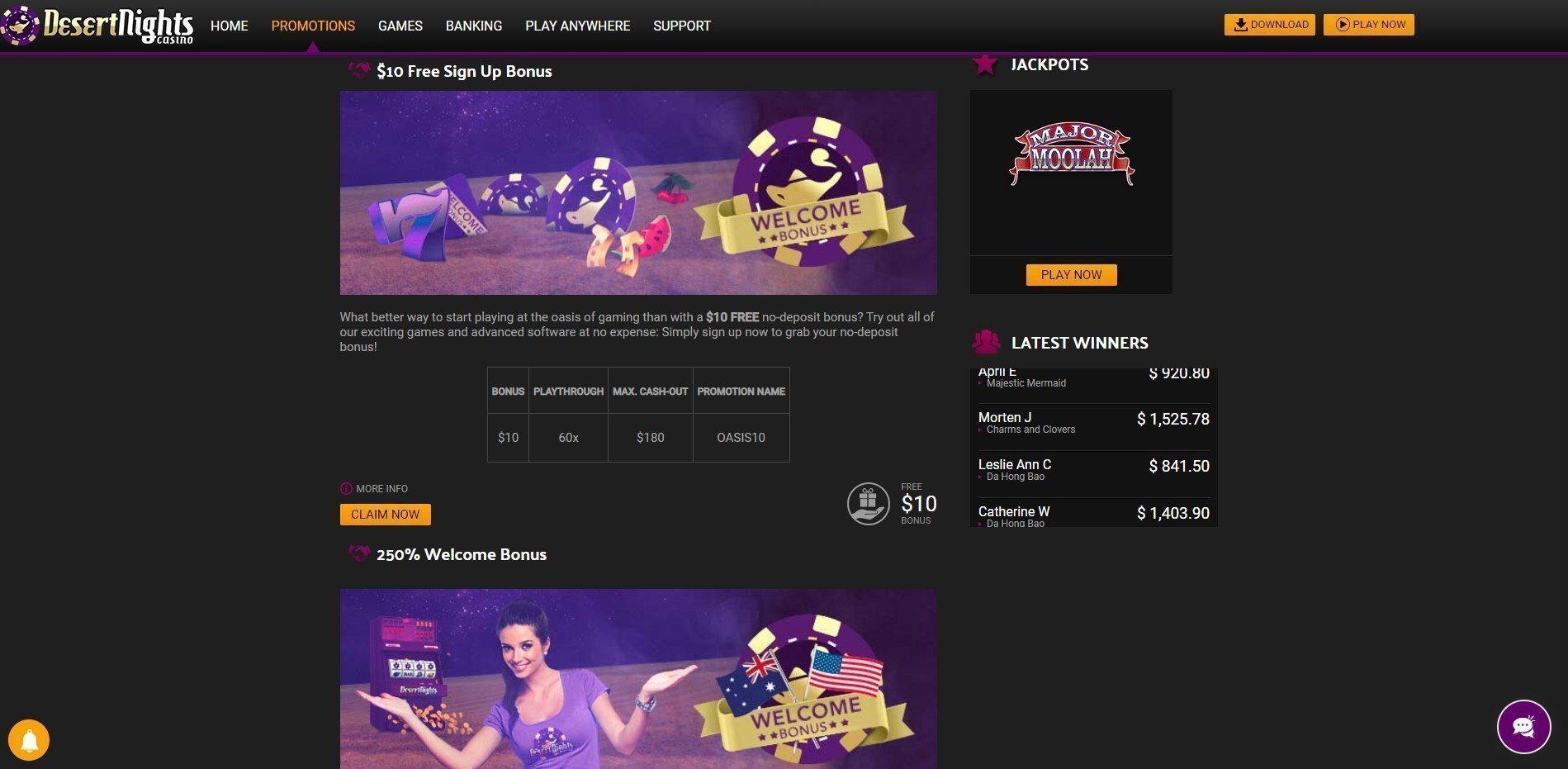 Desert Nights Casino Promotions