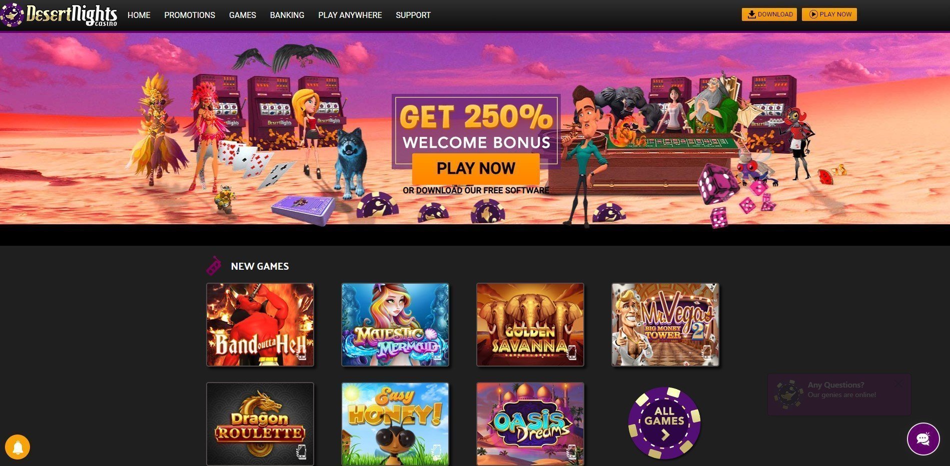 Desert Nights Casino Review