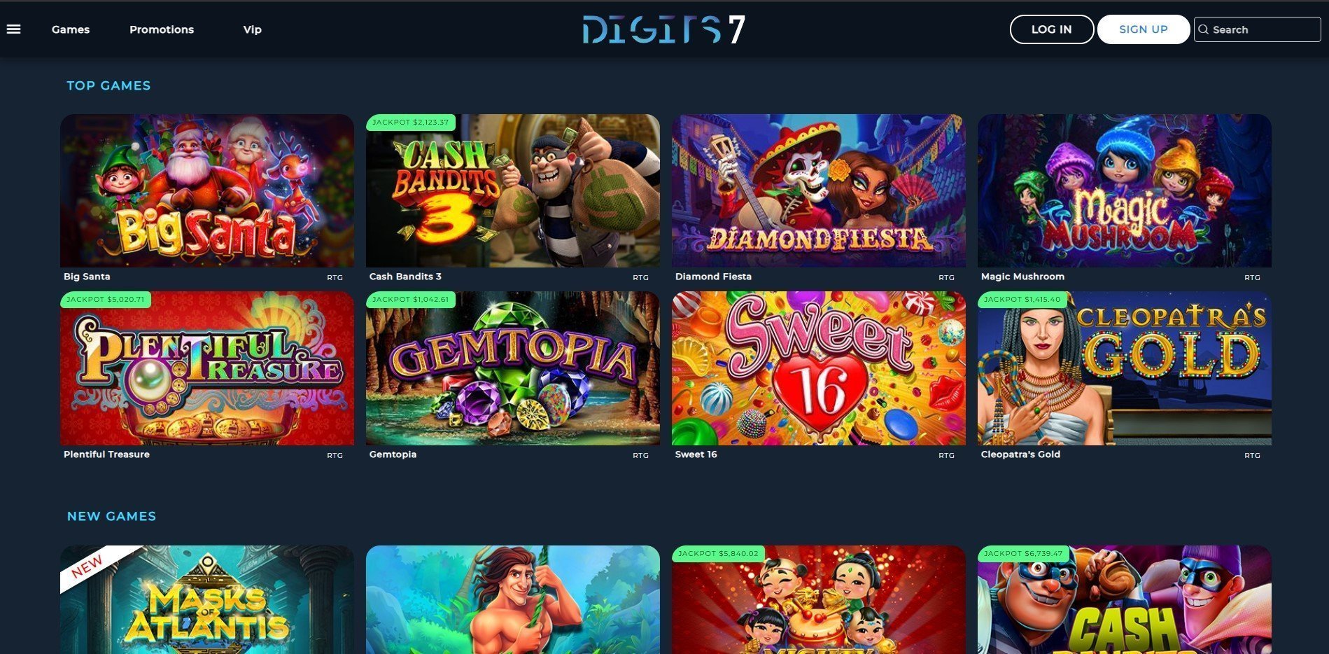 Digits7 Casino Games