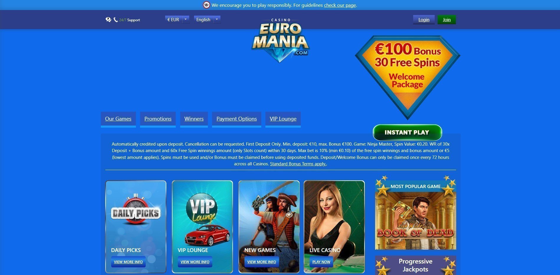 EuroMania Casino Review