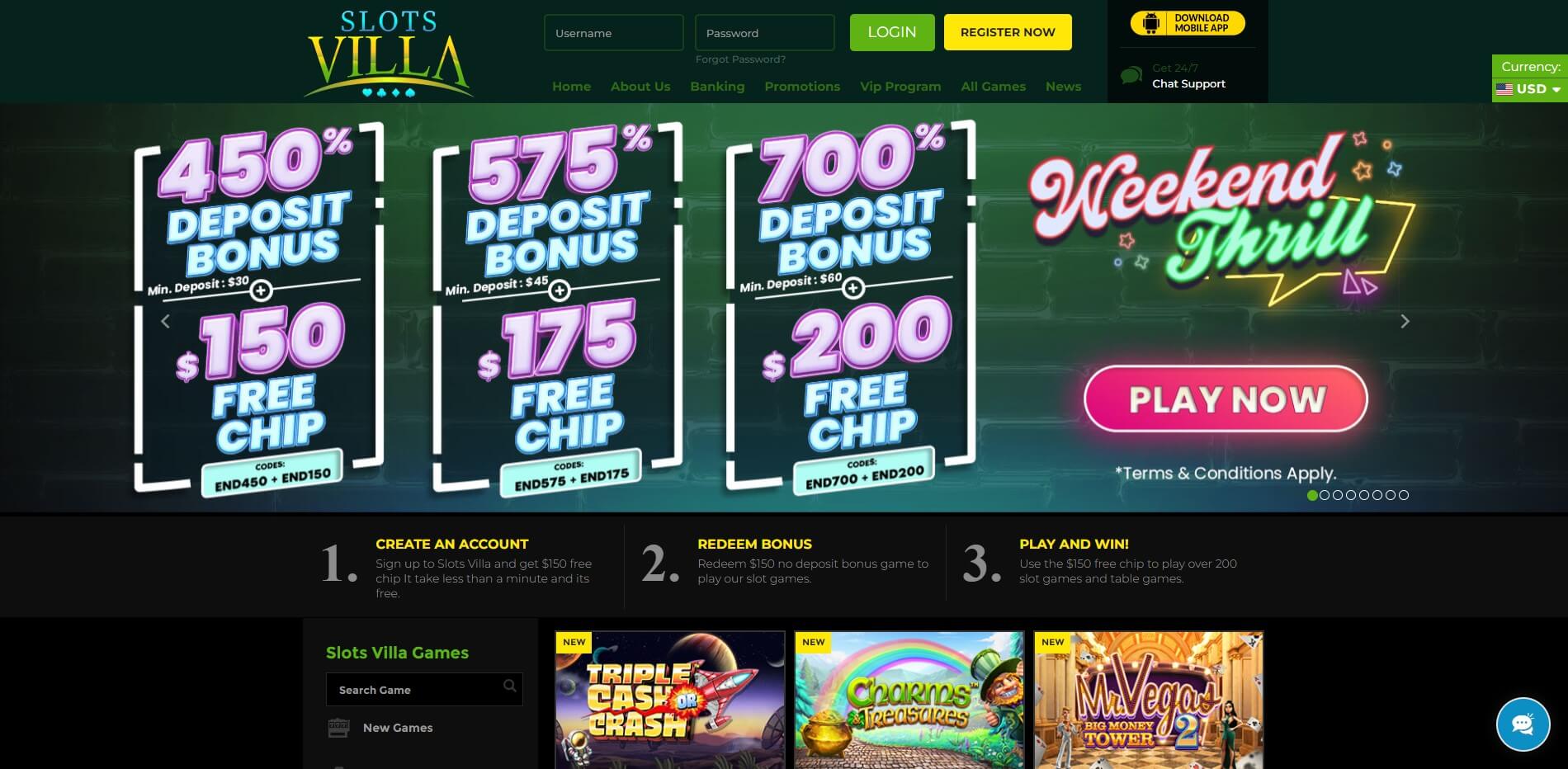 SlotsVilla Casino Review
