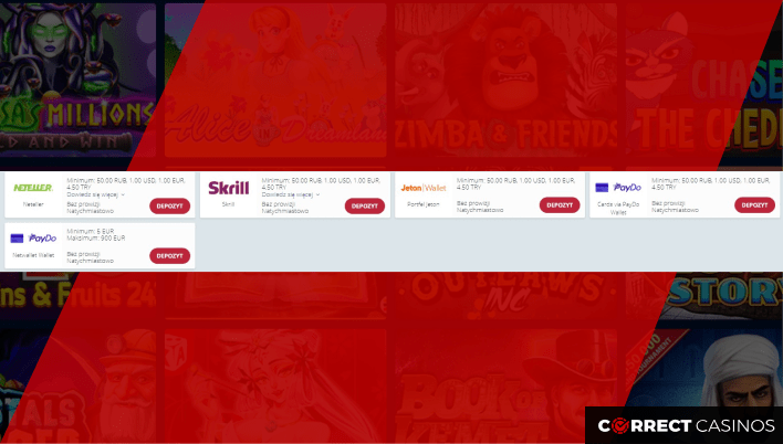 Diagram procesu wpłat i wypłat w Spinbetter