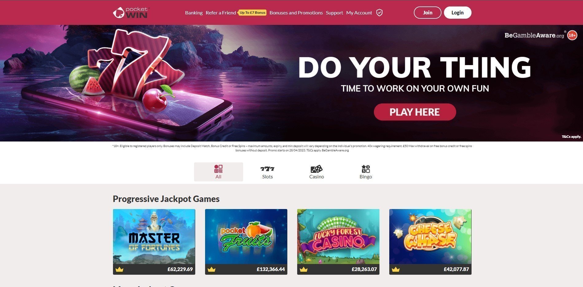 ​Pocket Win Casino Review