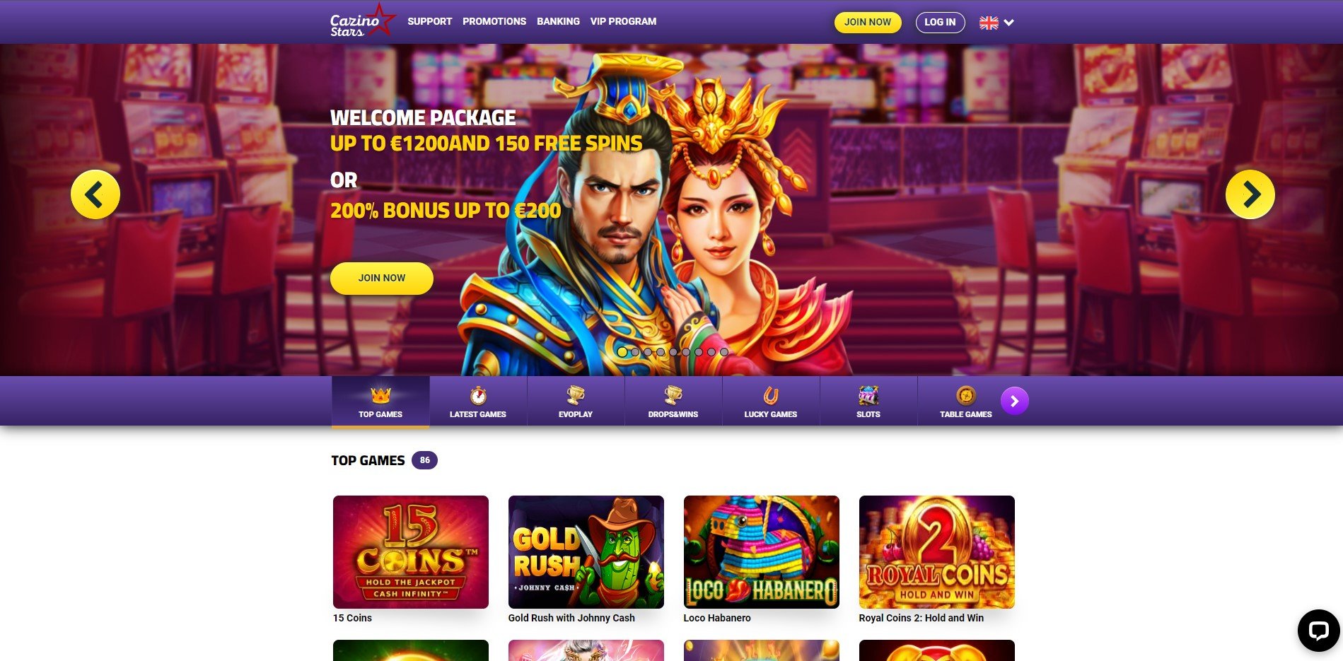 Cazino Stars Casino Review