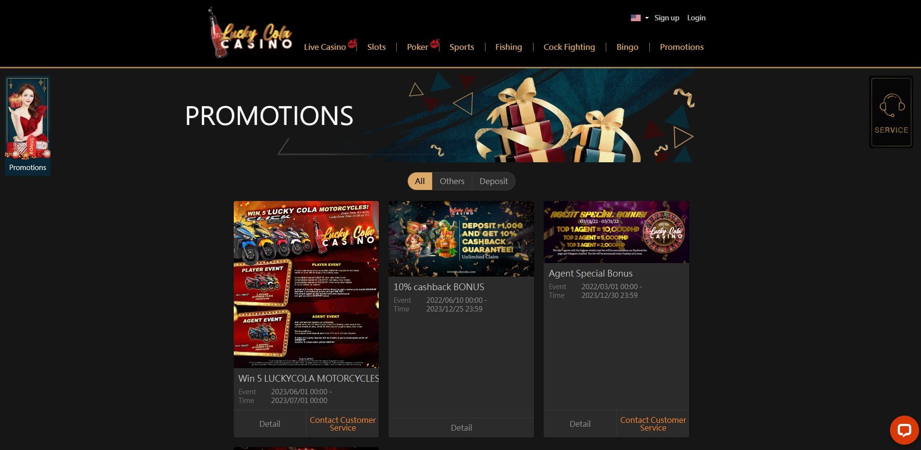 LuckyCola Casino Promotions