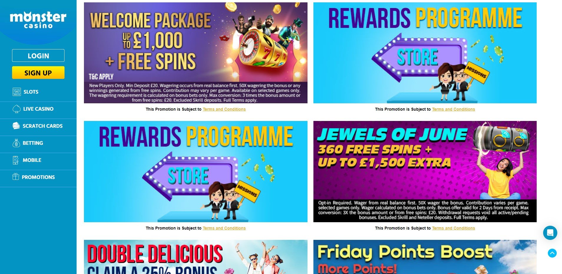 Monster Casino Promotions
