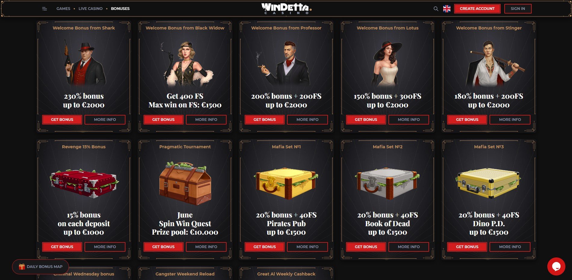 Windetta Casino Promotions