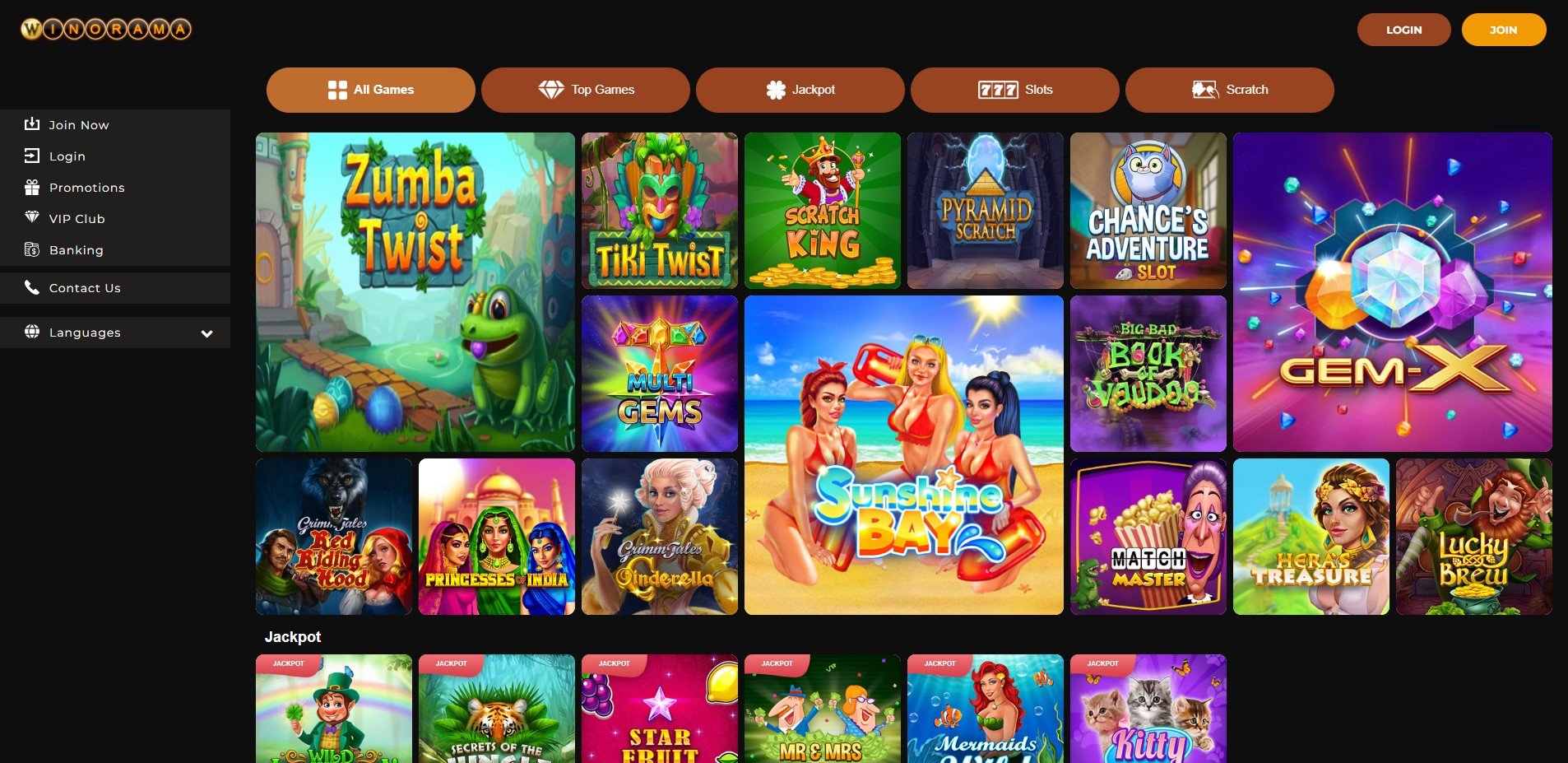 Winorama Casino Games