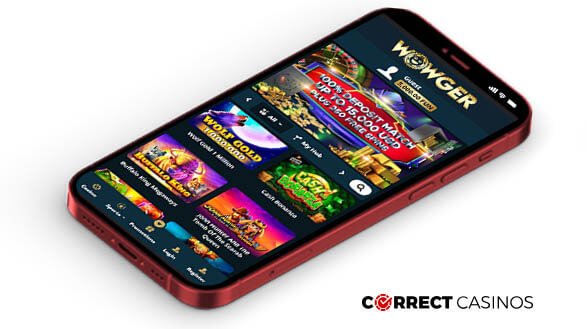 WOWGER Casino Mobile Version