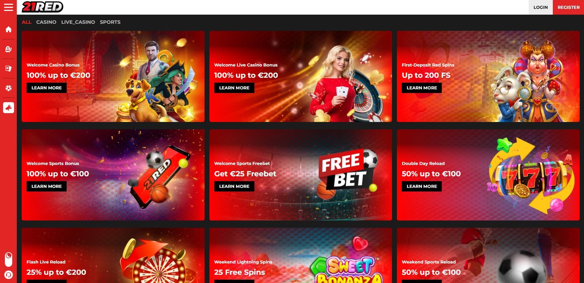 21Red Casino Promotions