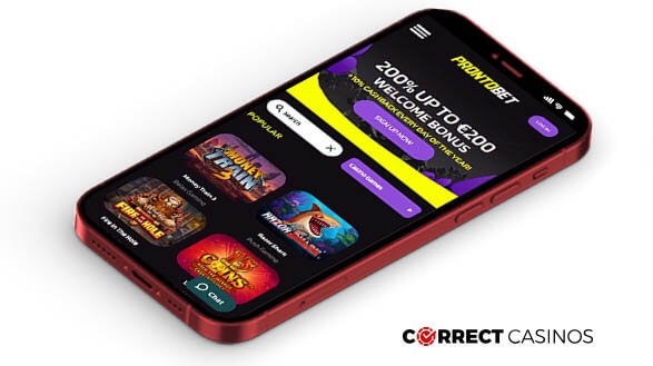 ProntoBet Casino Mobile Version