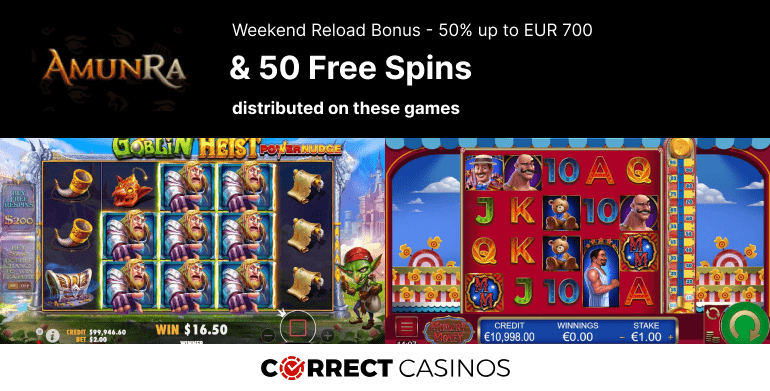 AmunRa Casino Weekend Reload Bonus Review