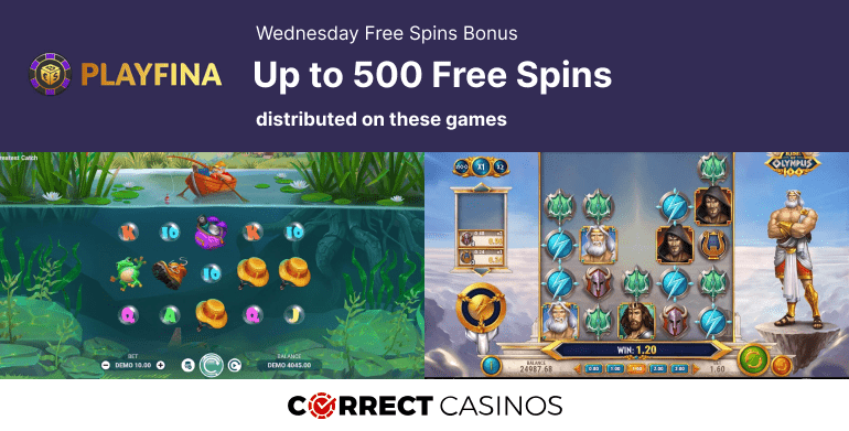 Playfina Casino Wednesday Free Spins Bonus Review