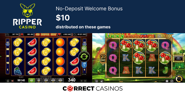 Ripper Casino $10 No-Deposit Bonus Review
