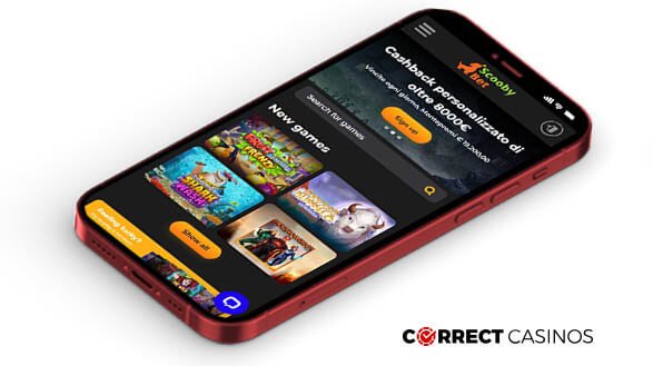 ScoobyBet Casino Mobile Version