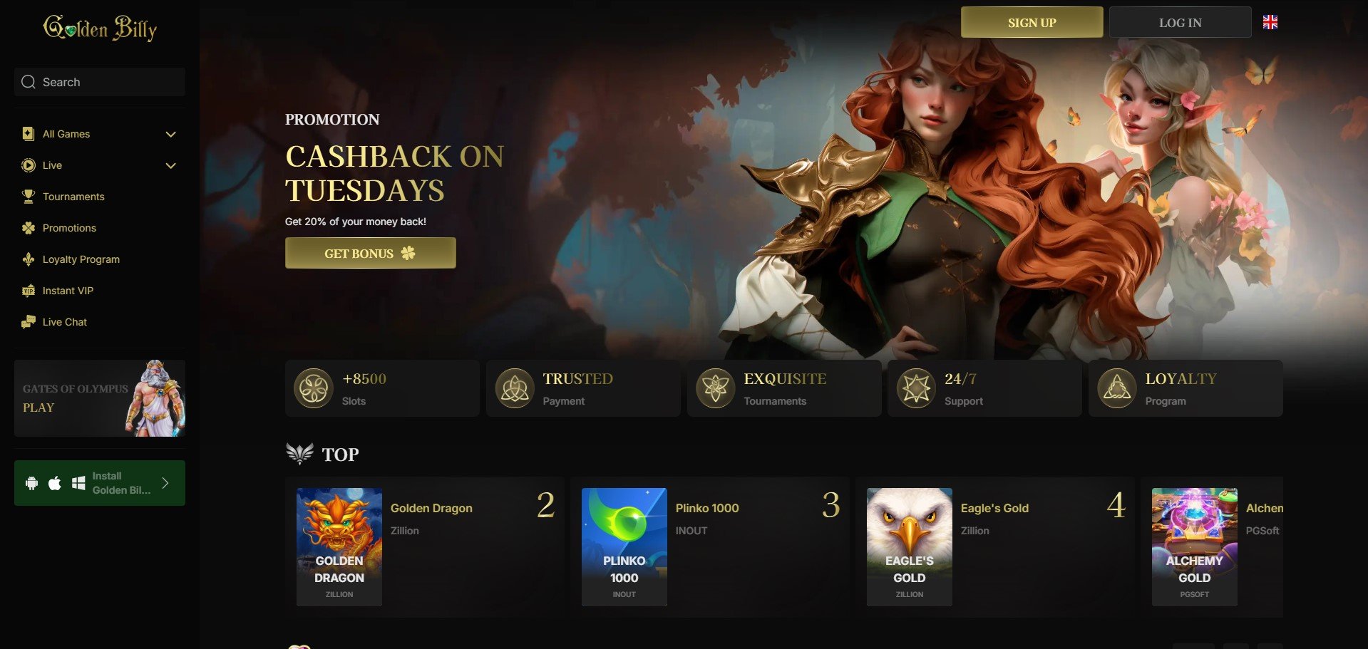 Golden Billy Casino Review