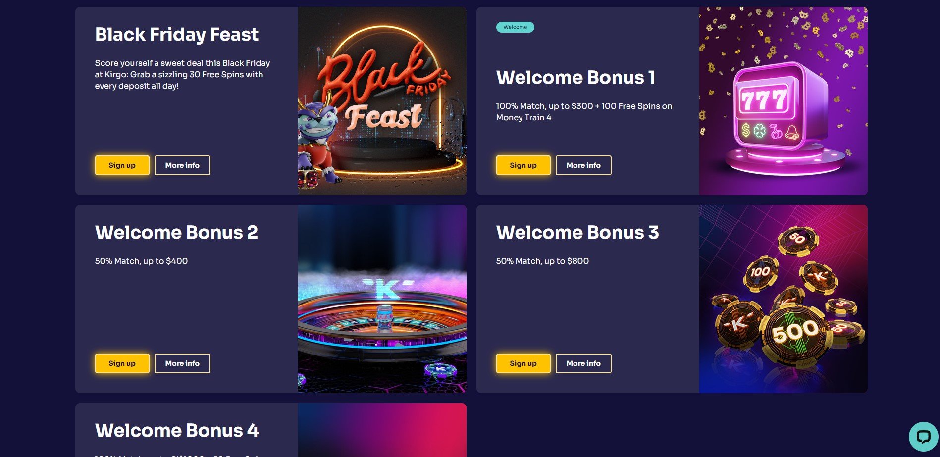 Kirgo Casino Promotions