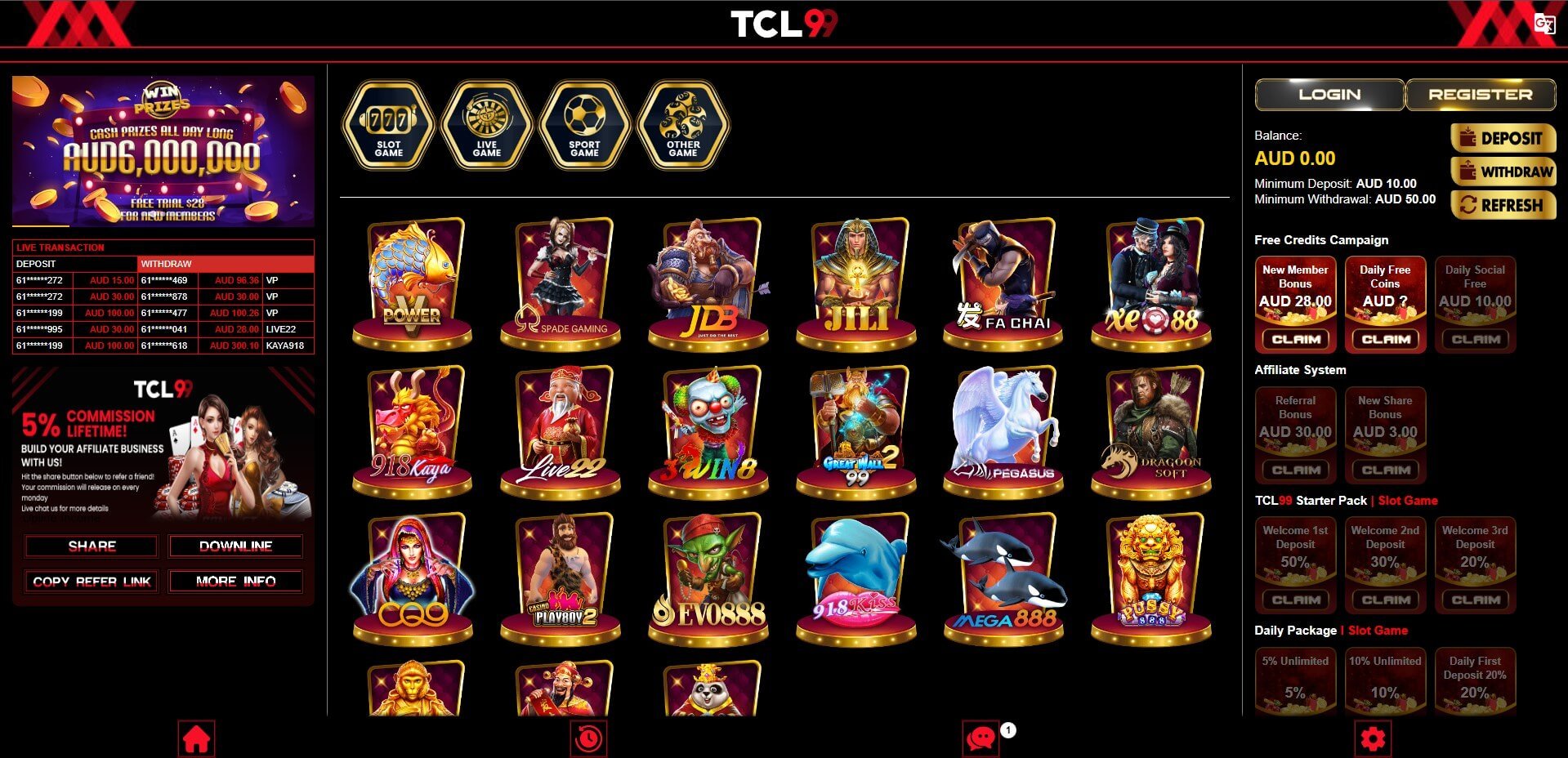 TCL99 Casino Review