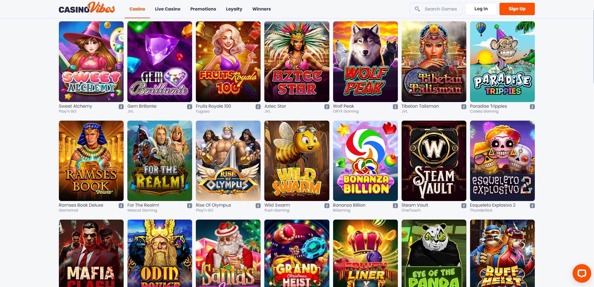 Casino Vibes Games