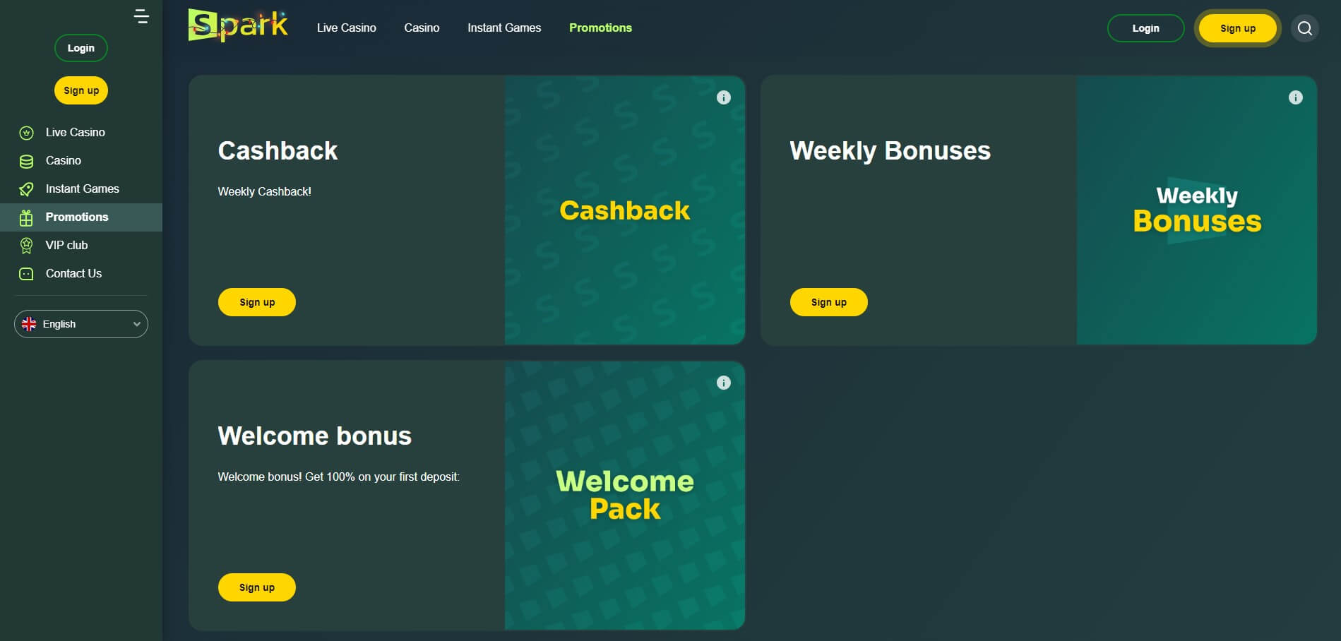 Spark Casino Promotions