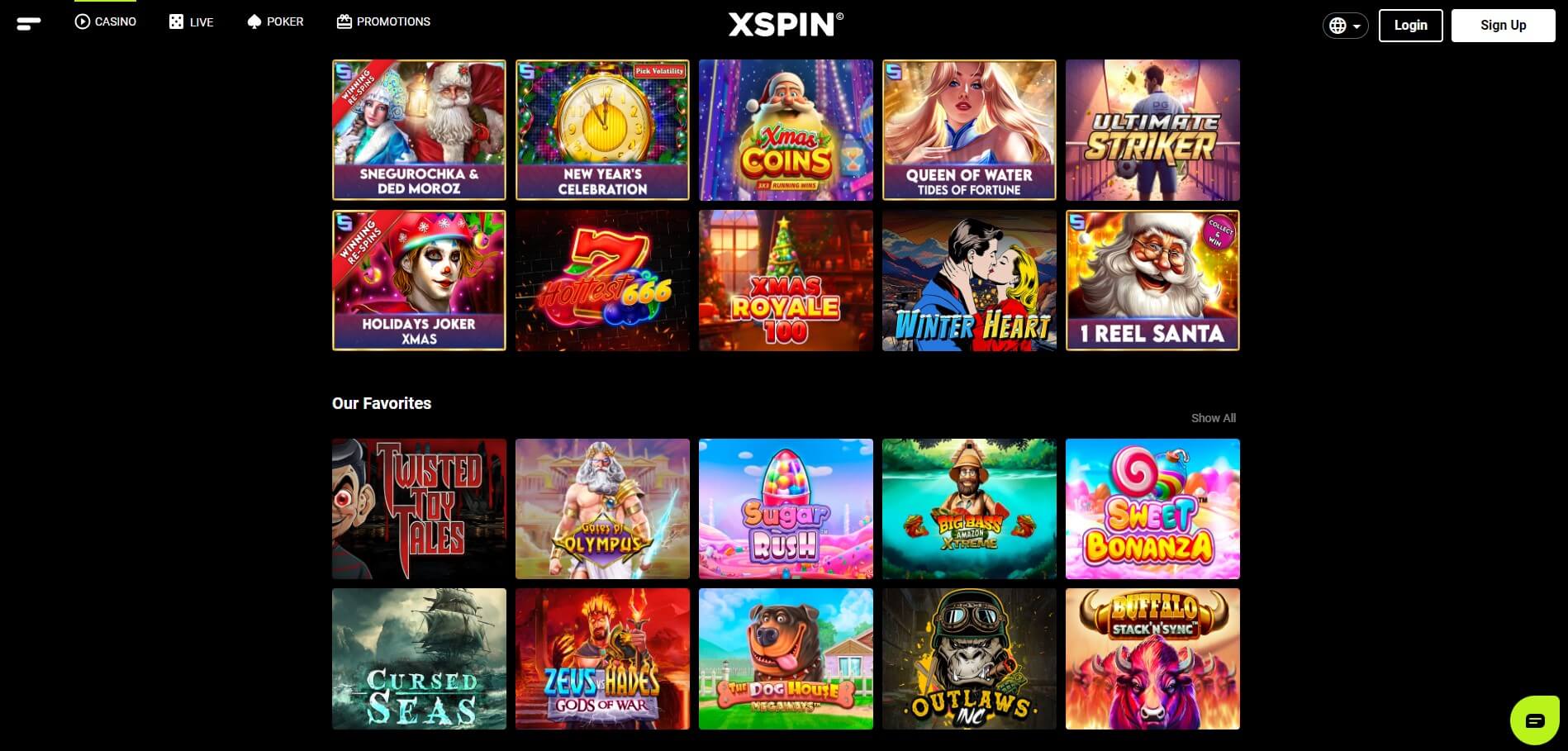 XSpin Casino Games