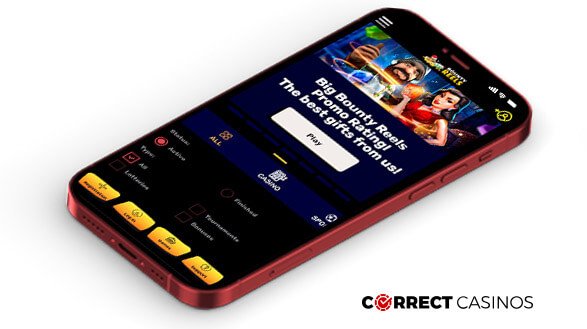 Bounty Reels Casino Mobile Version