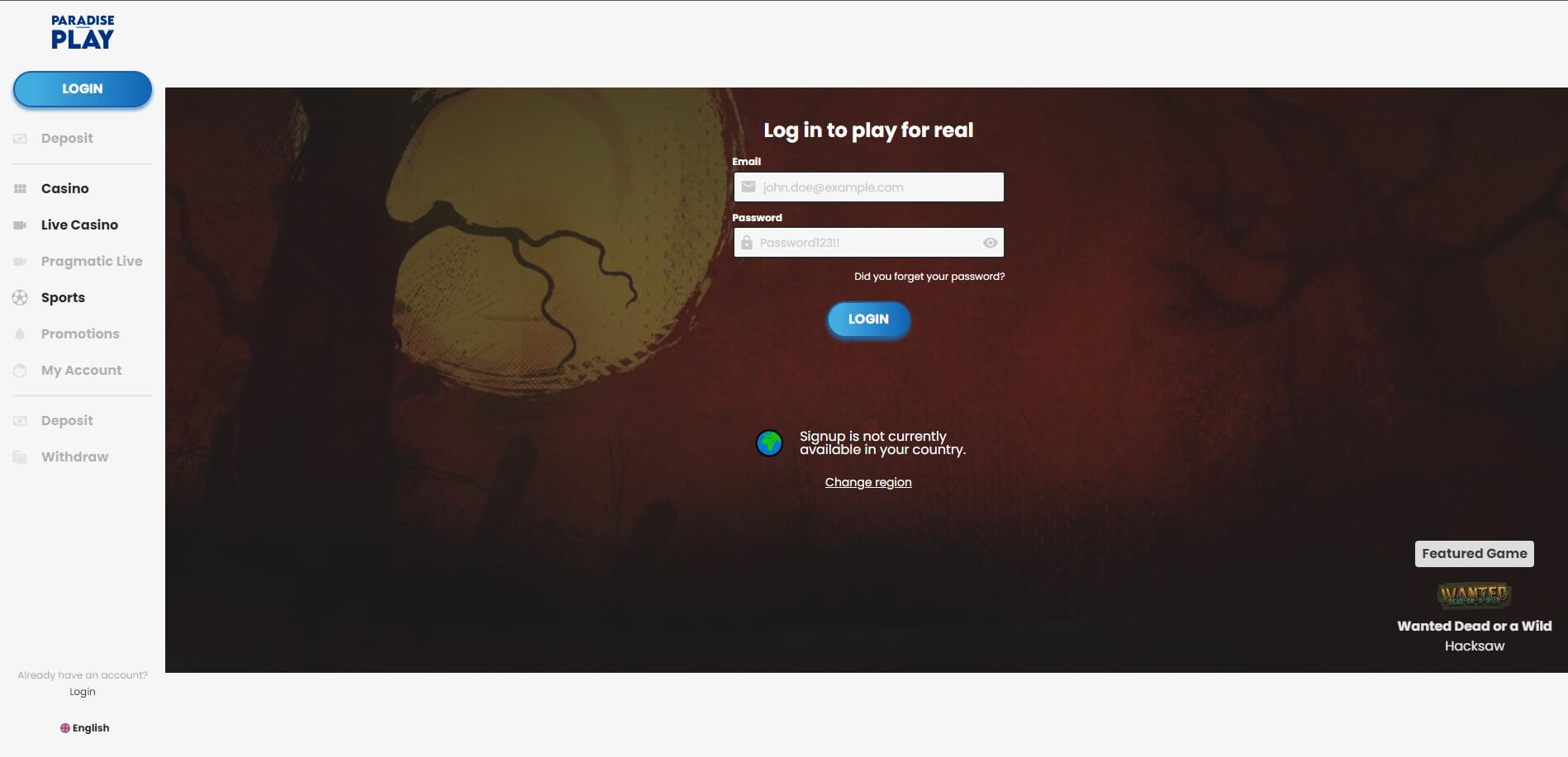 Paradise Play Casino Review - Safe or Scam?