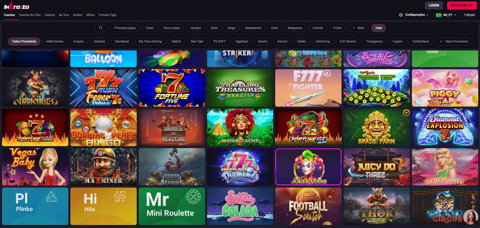 Inbrazza Casino Games