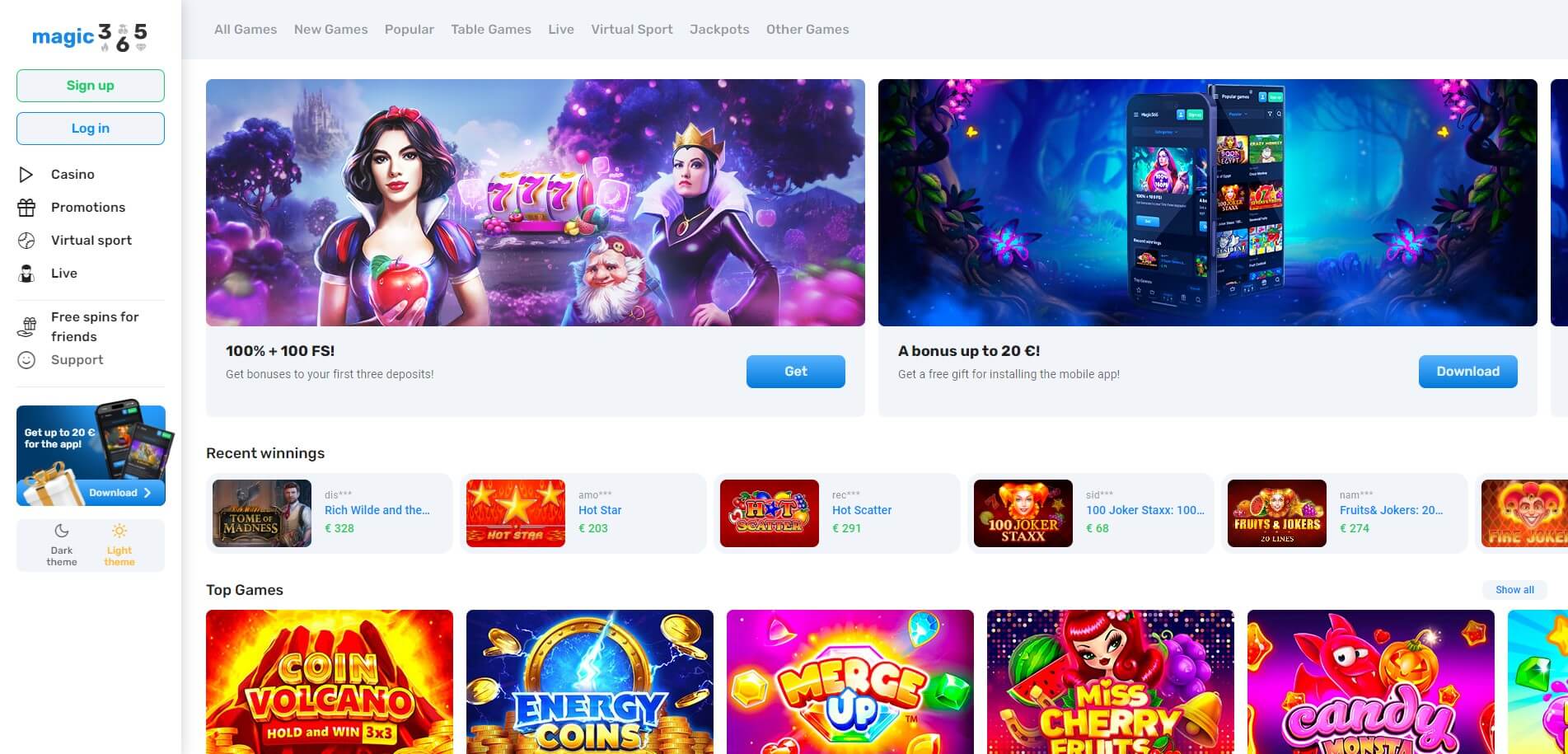 Magic365 Casino Review