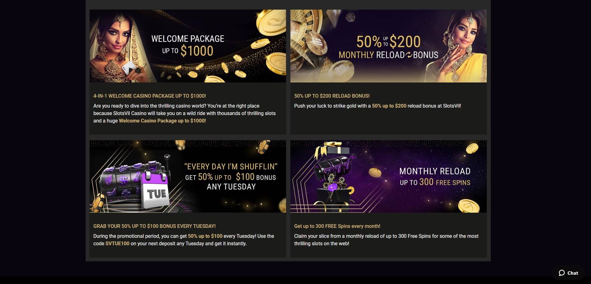 SlotsVil Casino Promotions