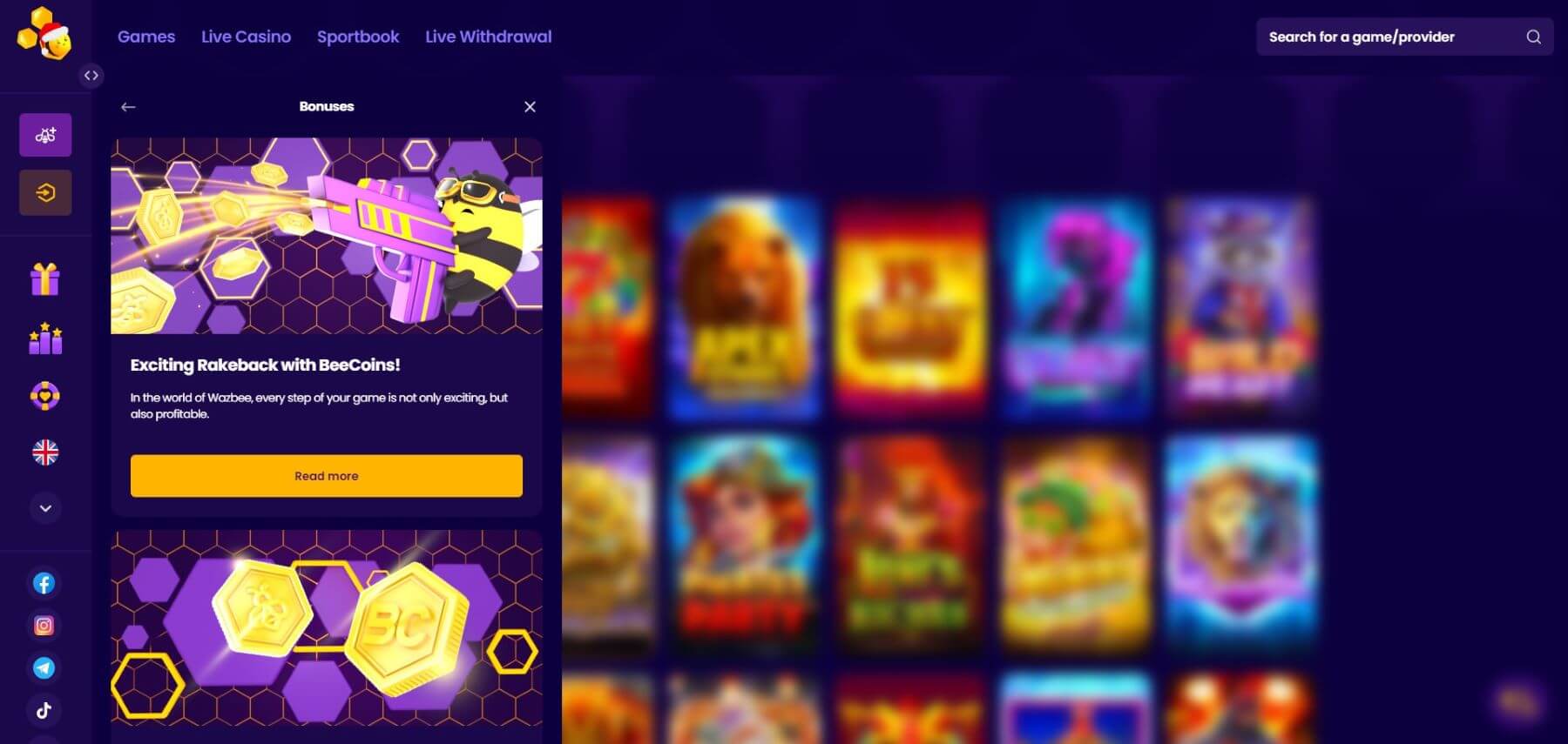 WazBee Casino Promotions