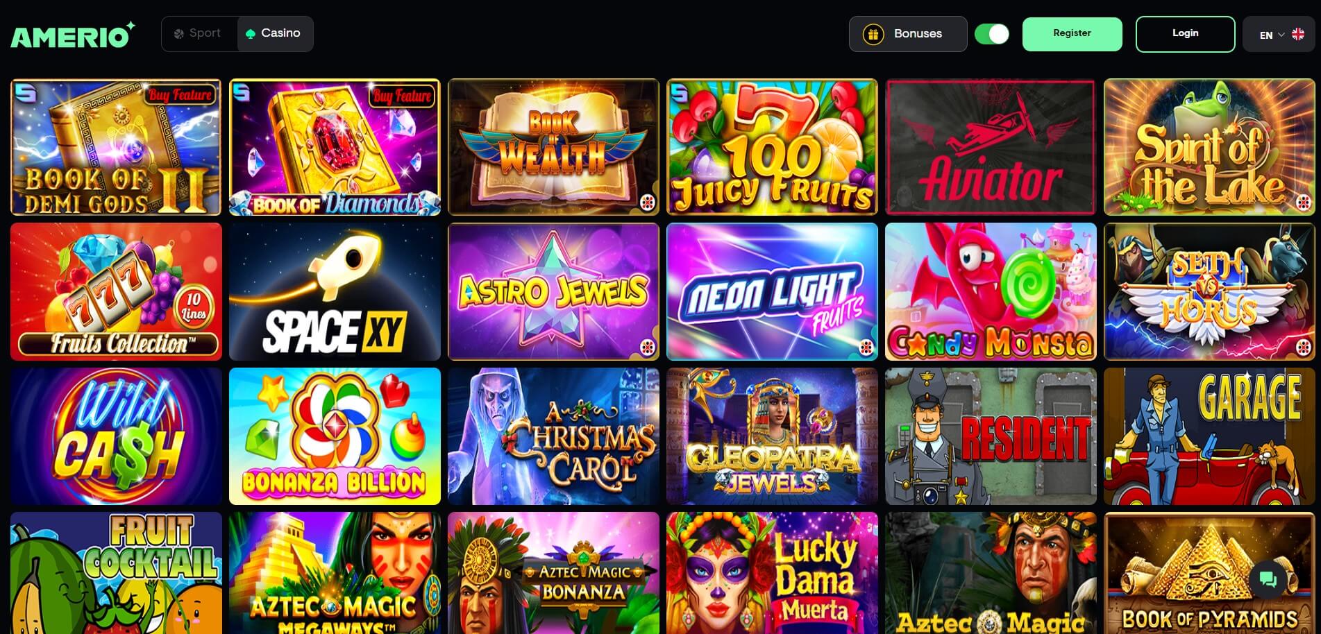 Amerio Casino Games