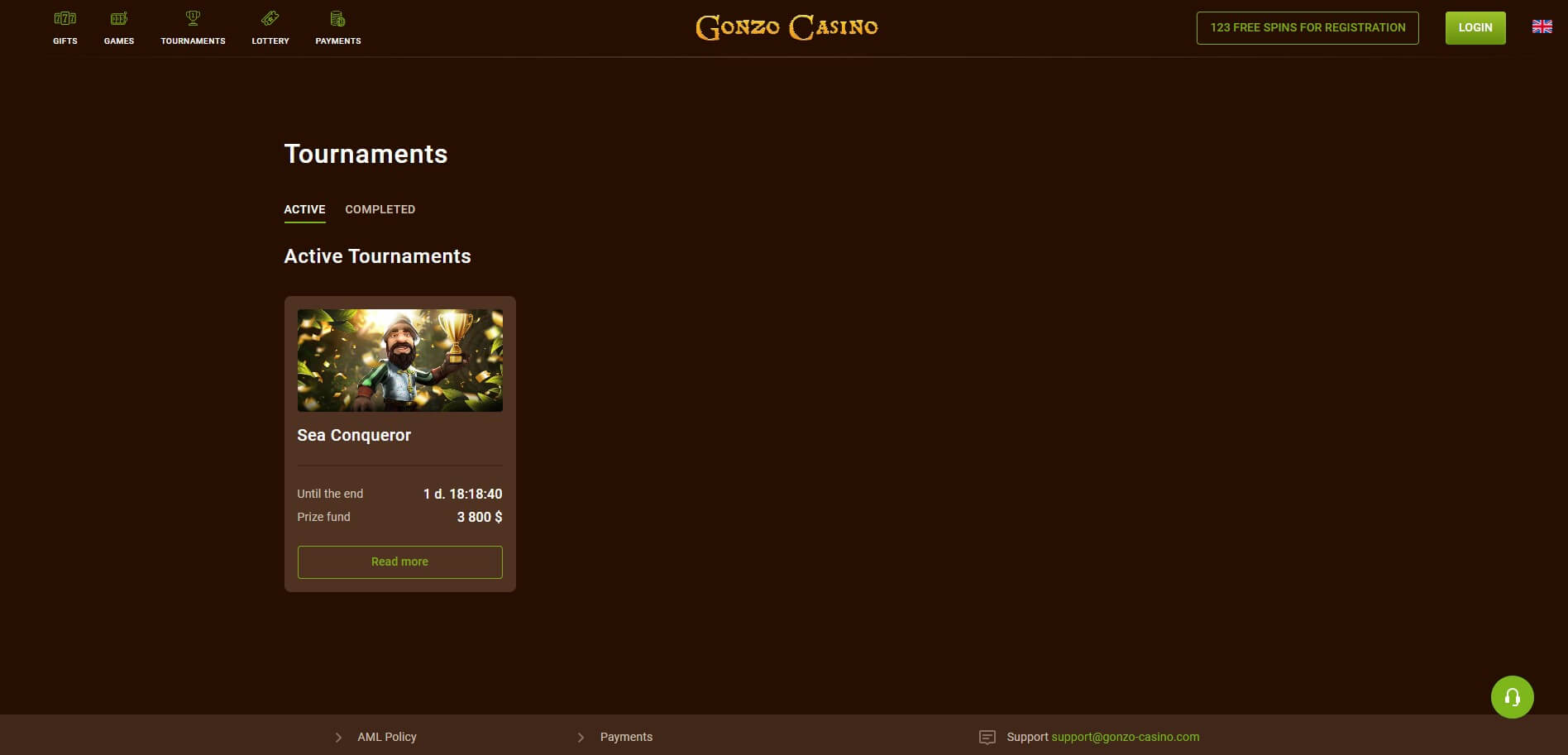 Gonzo Casino Tournaments