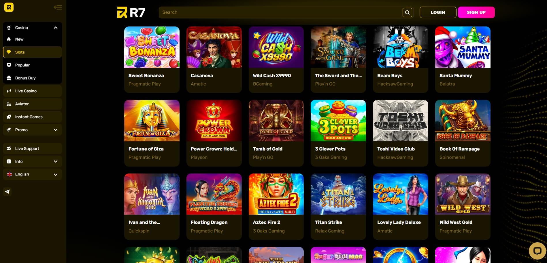 R7 Casino Games