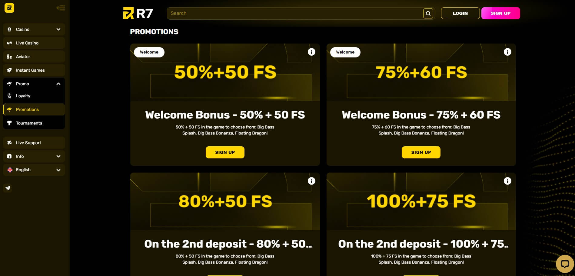 R7 Casino Promotions