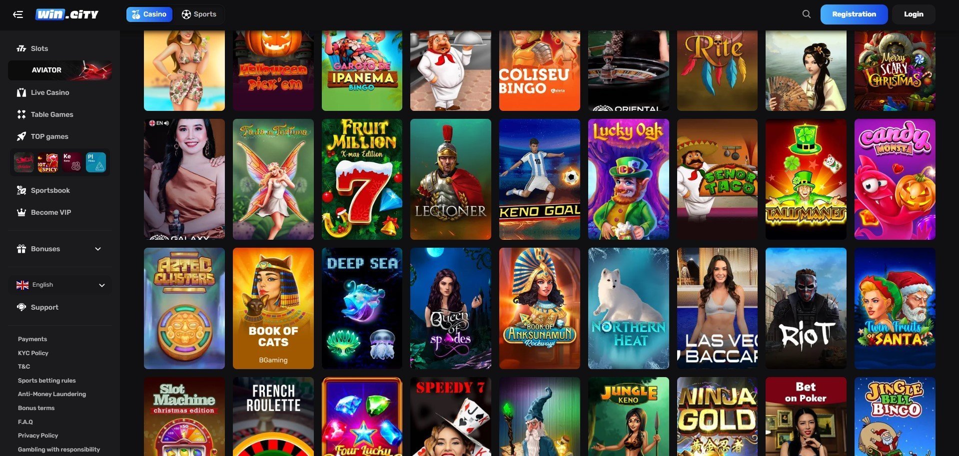 WinCity Casino Games