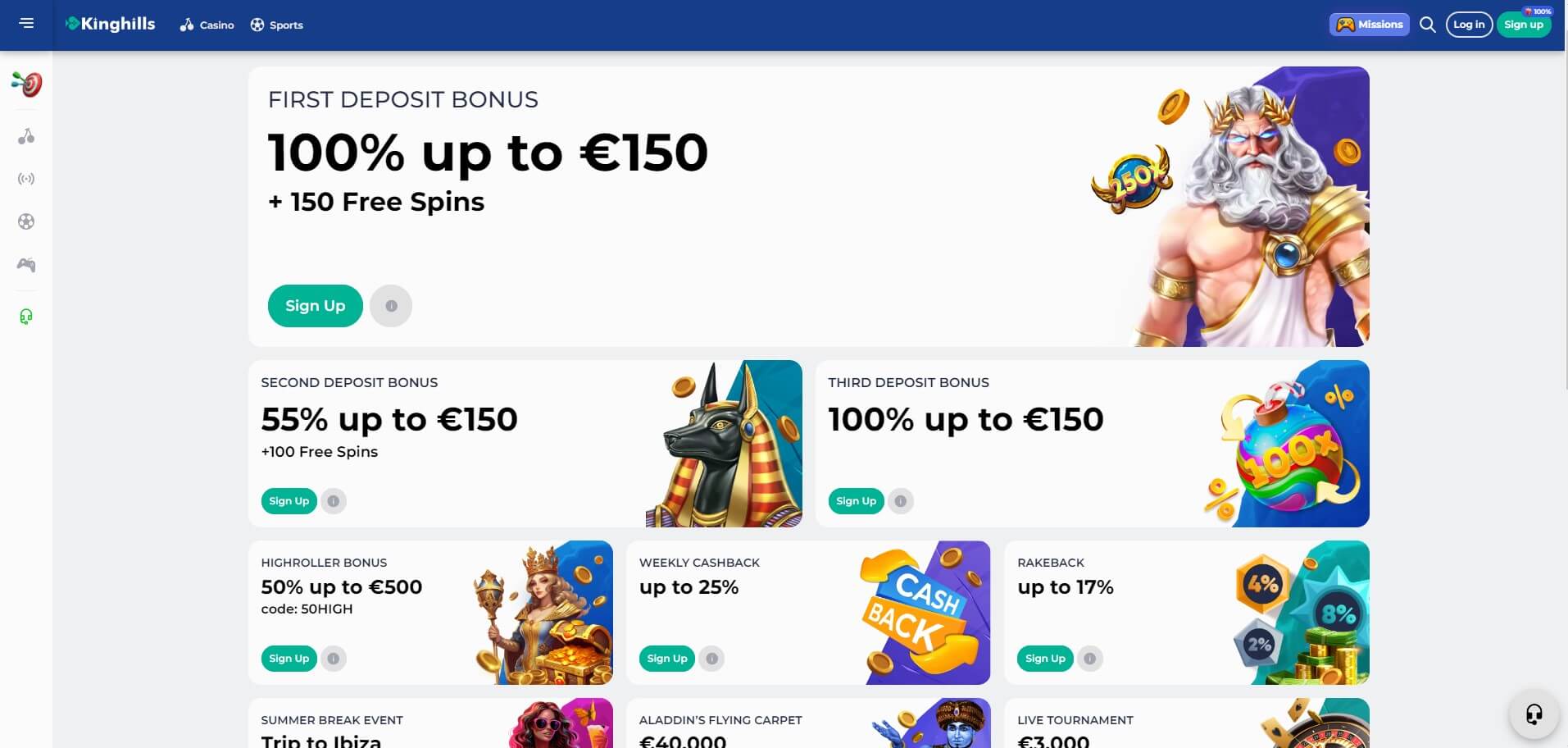 KingHills Casino Promotions