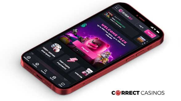 RakeBit Casino Mobile Version