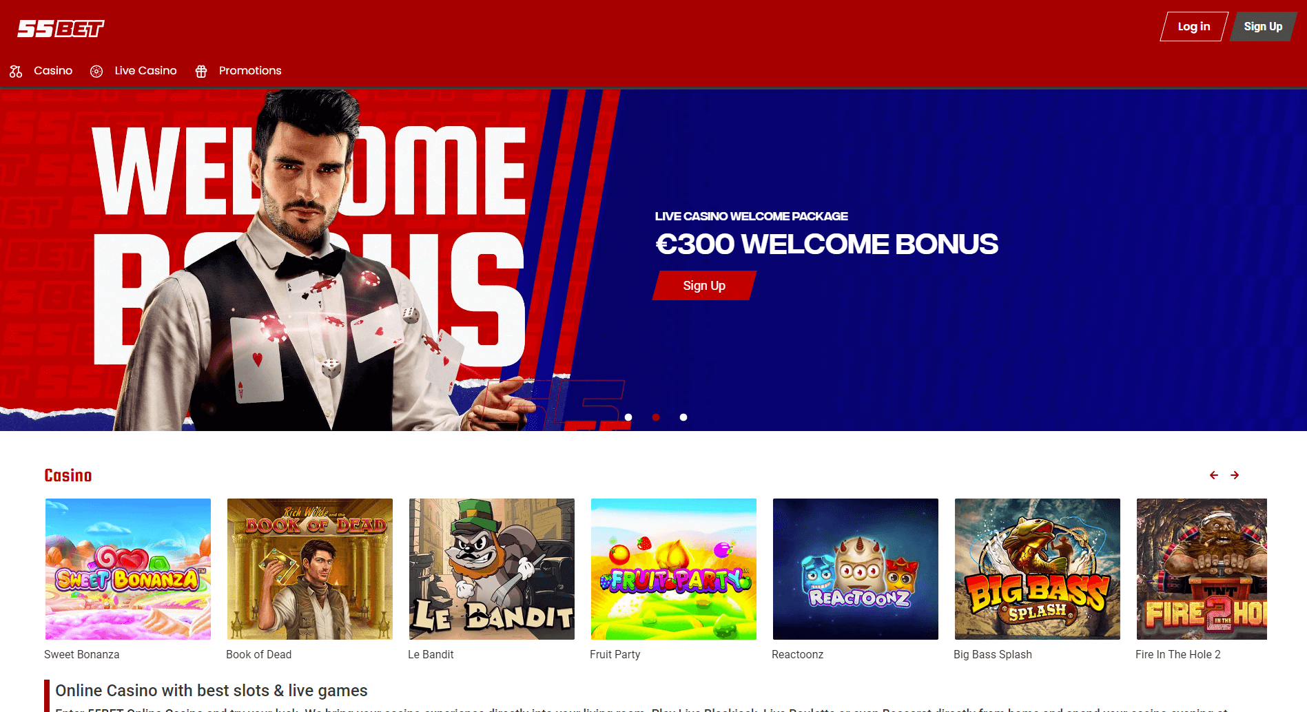 55Bet Casino Review