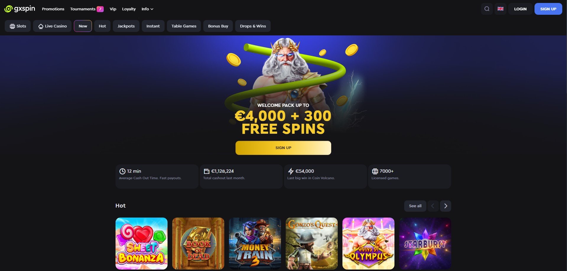 GxSpin Casino Review