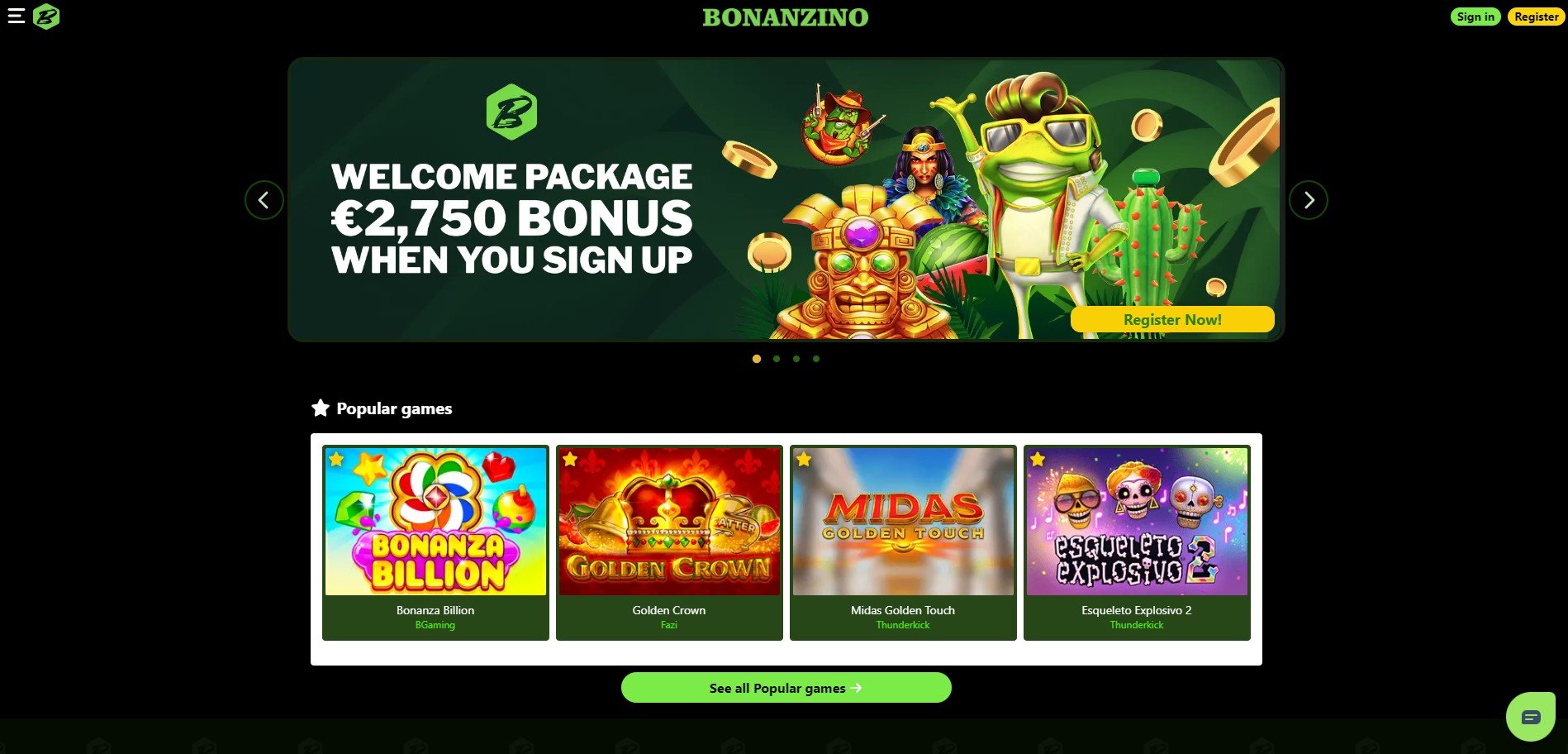 Bonanzino Casino Review