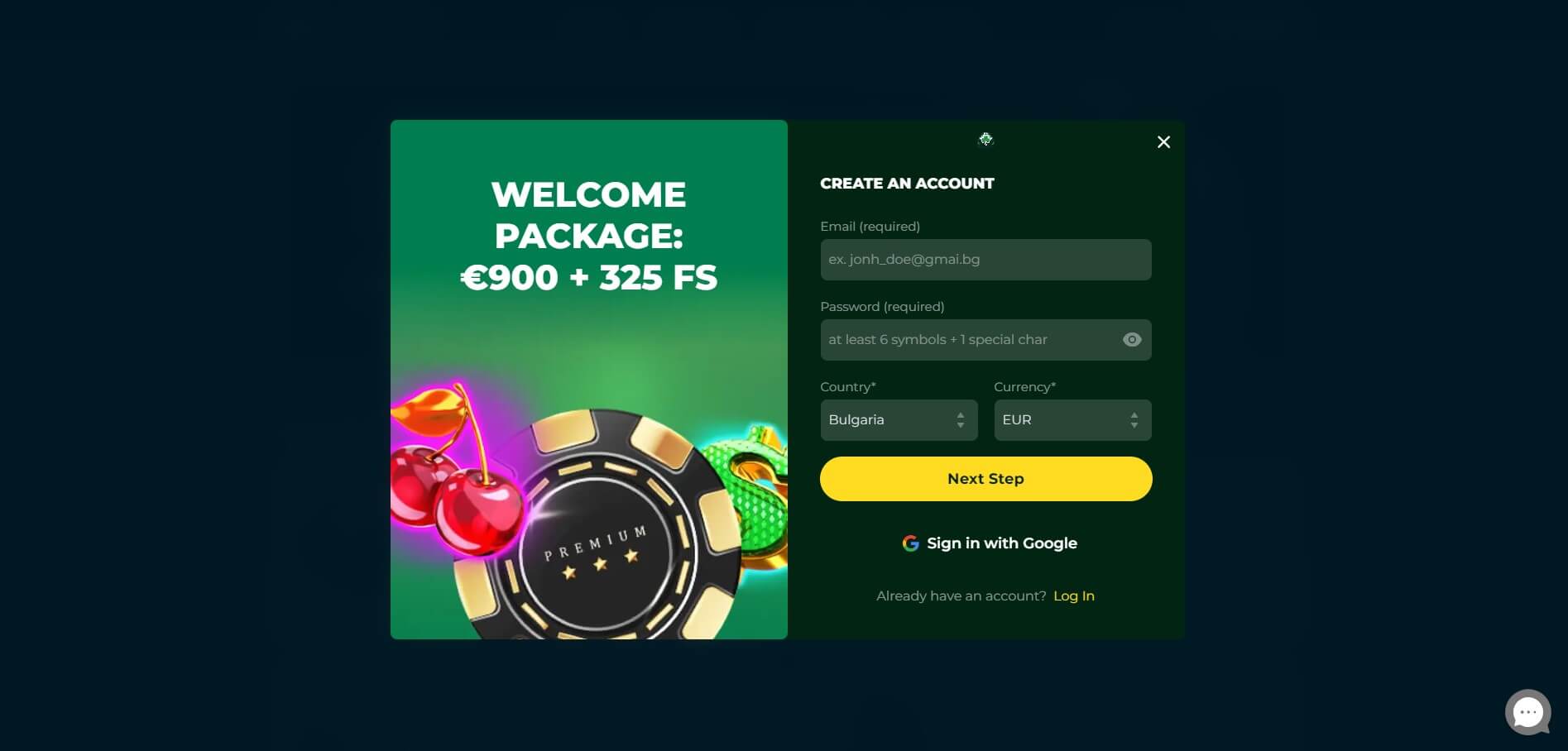 PokerBet Casino Sign Up