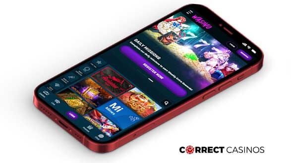 Wasino Casino Mobile Version
