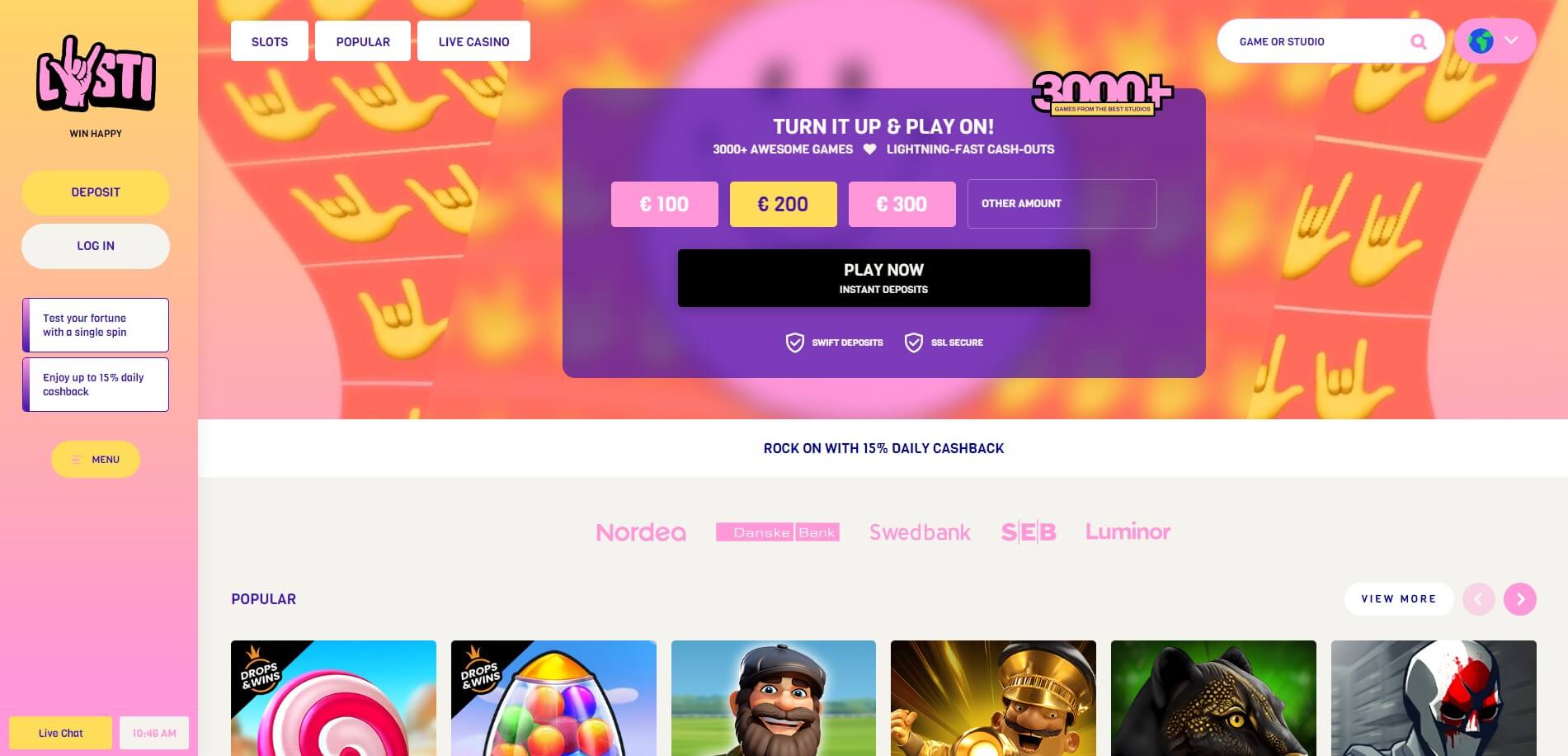 Lysti Casino Review