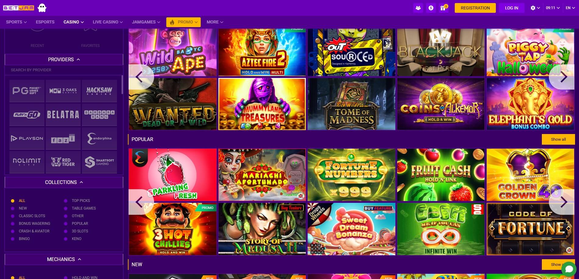 BetJam Casino Games
