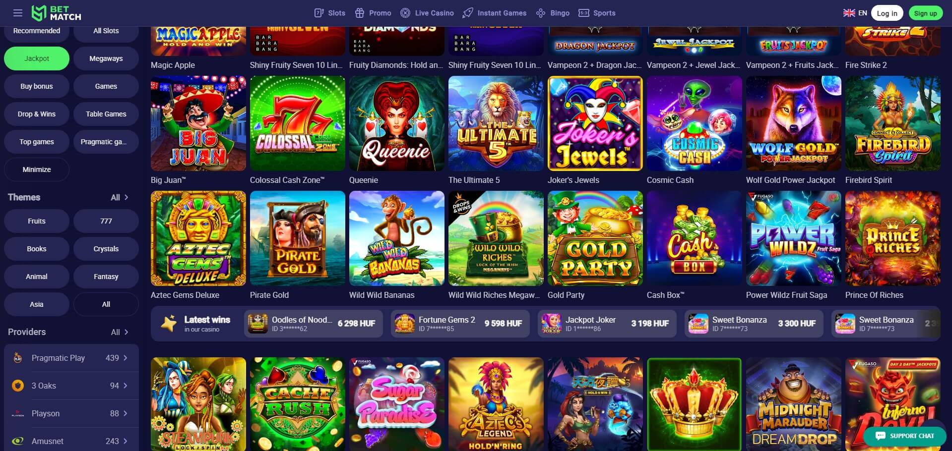 BetMatch Casino Games