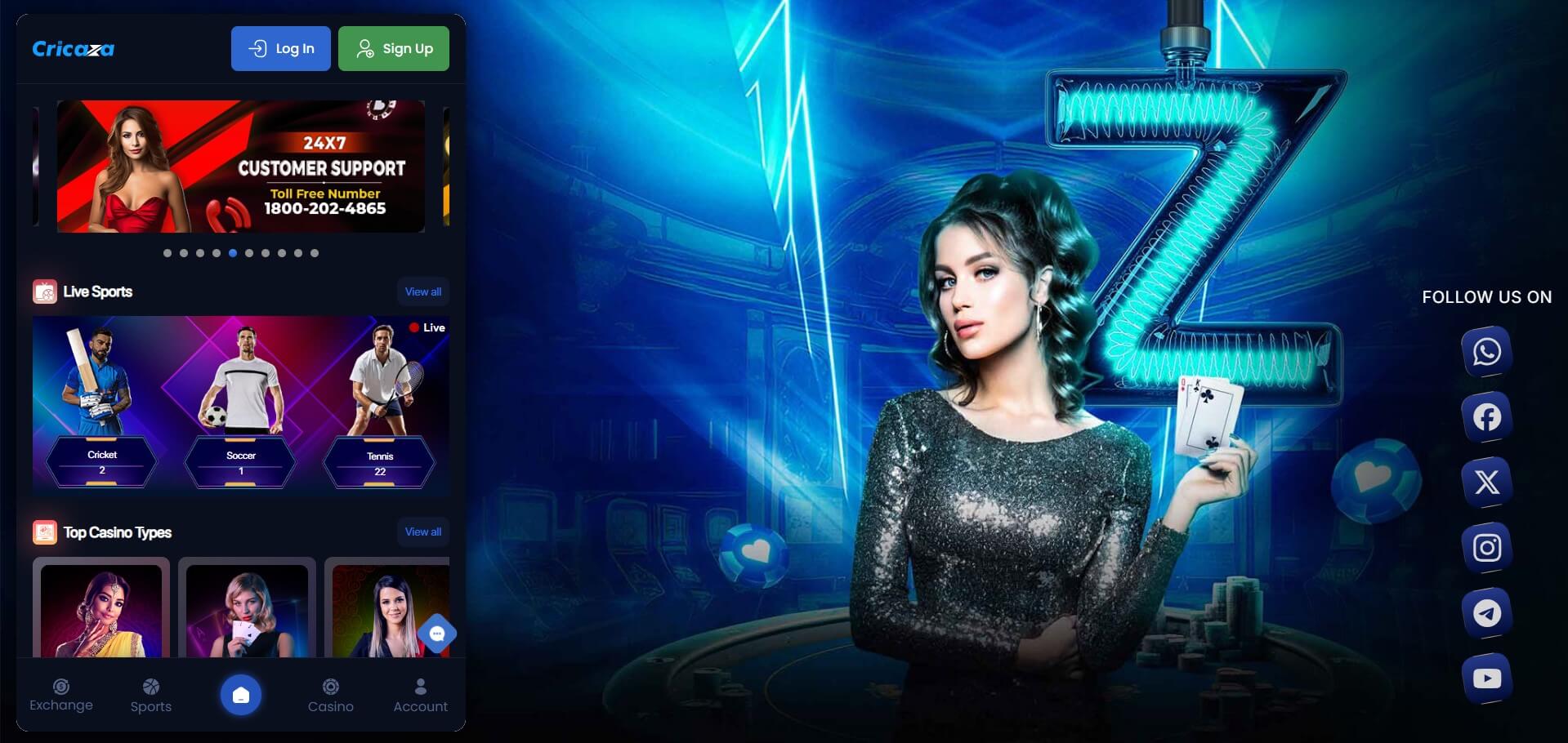 Cricaza Casino Review